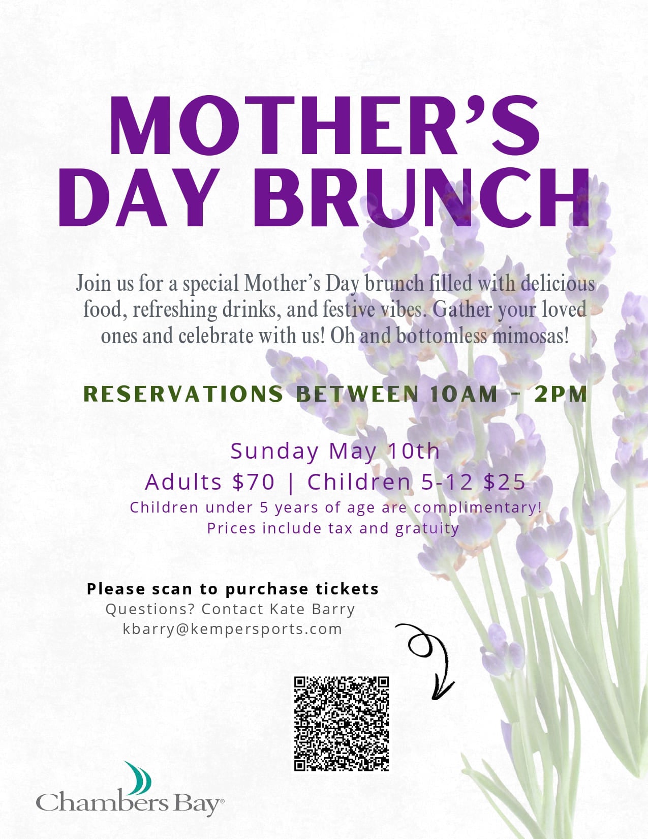 Mother's Day Brunch at Chambers Bay 2026